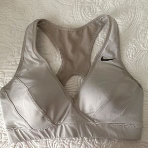 Nike White Sports Bra